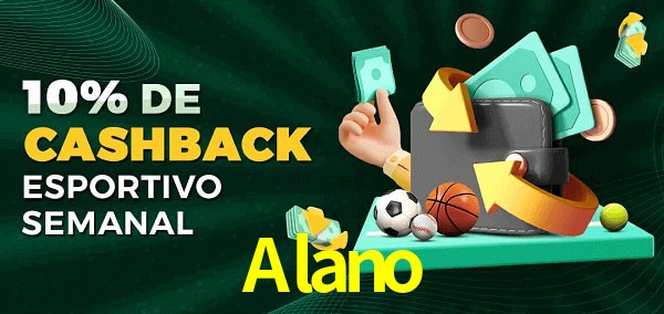 10% de bônus de cashback na Alano